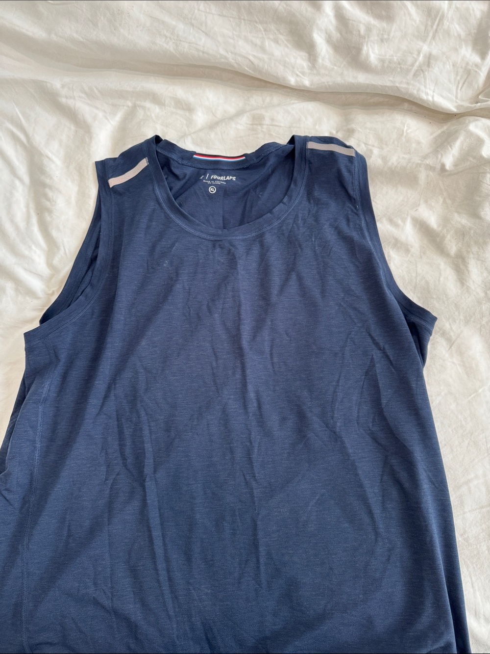 Fourlaps Sleeveless Tank Top - Navy